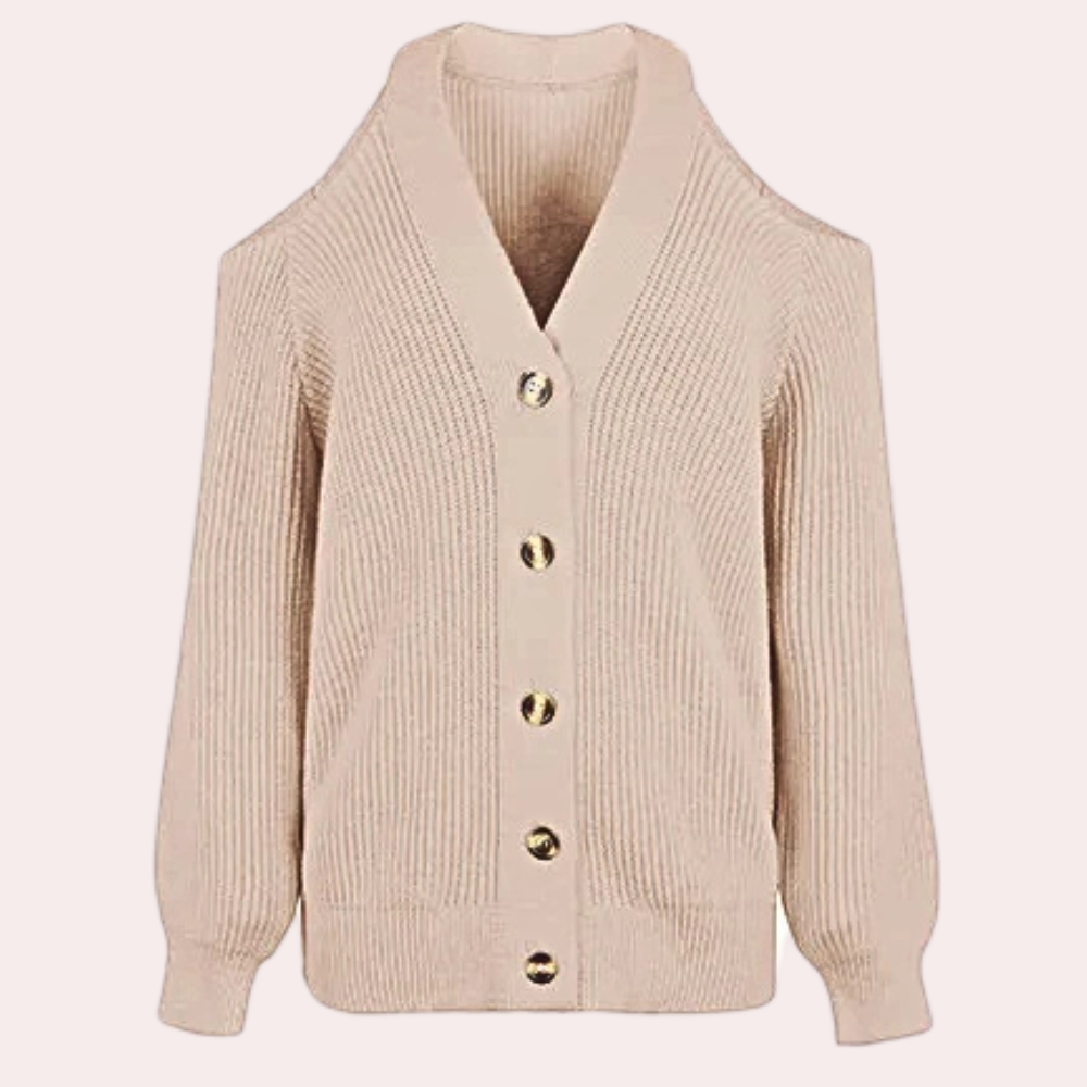 ESTELLA - Pull à épaules froides à la mode pour les femmes