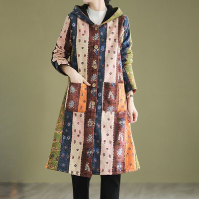 ARIANA - Manteau Classique d'Hiver à Capuche pour Femmes