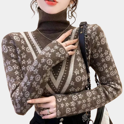 ELANY - Pull d'hiver tricoté à la mode pour les femmes