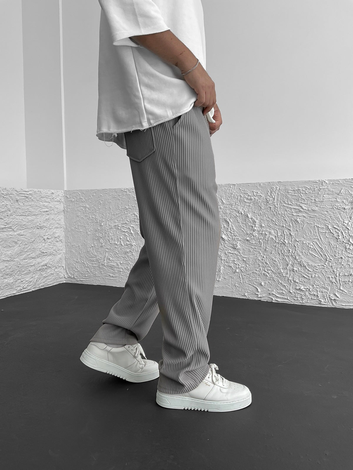 Pantalon Confort en Velours Côtelé