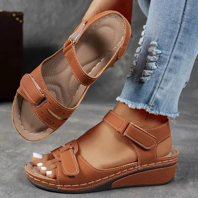 Morgane™ | Sandales orthopédiques à talons compensés