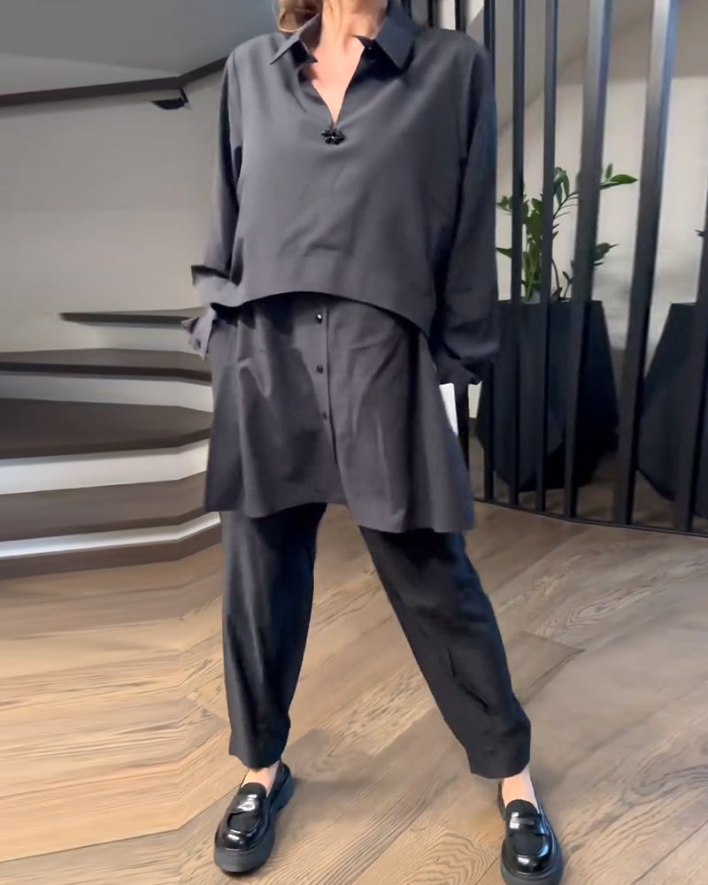 Chemise Designer Manches longues