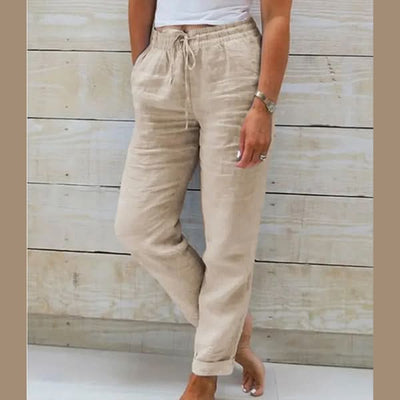 Morgane™ | Pantalon d'été en coton-lin léger