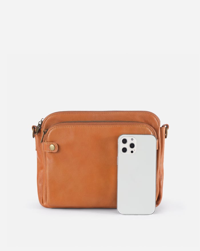 KIM™ - SAC À BANDOULIÈRE EN CUIR PRATIQUE ET ÉLÉGANT