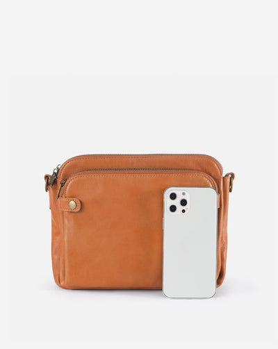 KIM™ - SAC À BANDOULIÈRE EN CUIR PRATIQUE ET ÉLÉGANT