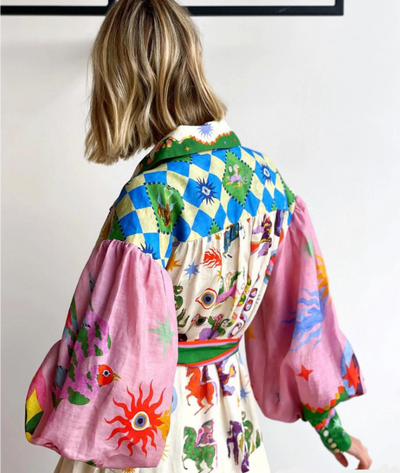 Léna - Costume Élégant Aux Couleurs Vives