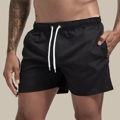 Short de bain homme – Coupe décontractée – Séchage rapide – Taille élastique ajustable