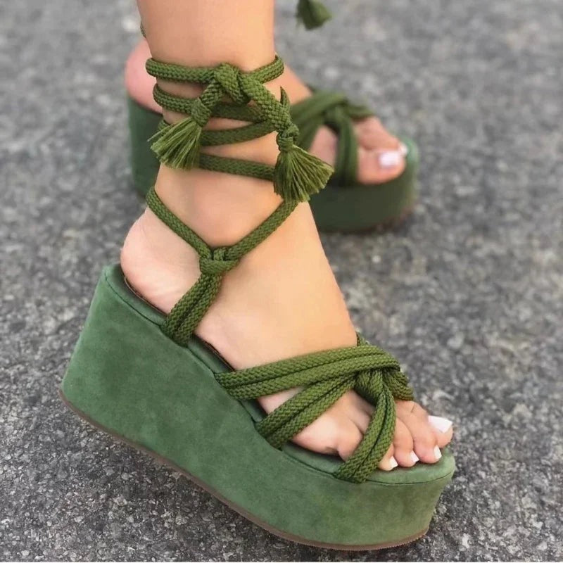 Horizon - Chaussures compensées à lacets