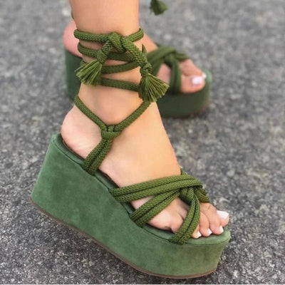 Horizon - Chaussures compensées à lacets