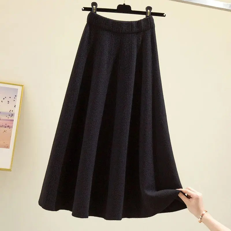 Erika™ - Ensemble Lounge en Pull Tricoté et Jupe Élégante