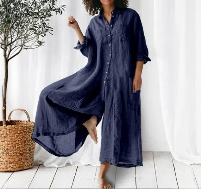 Morgane™ | Combinaison ample en lin