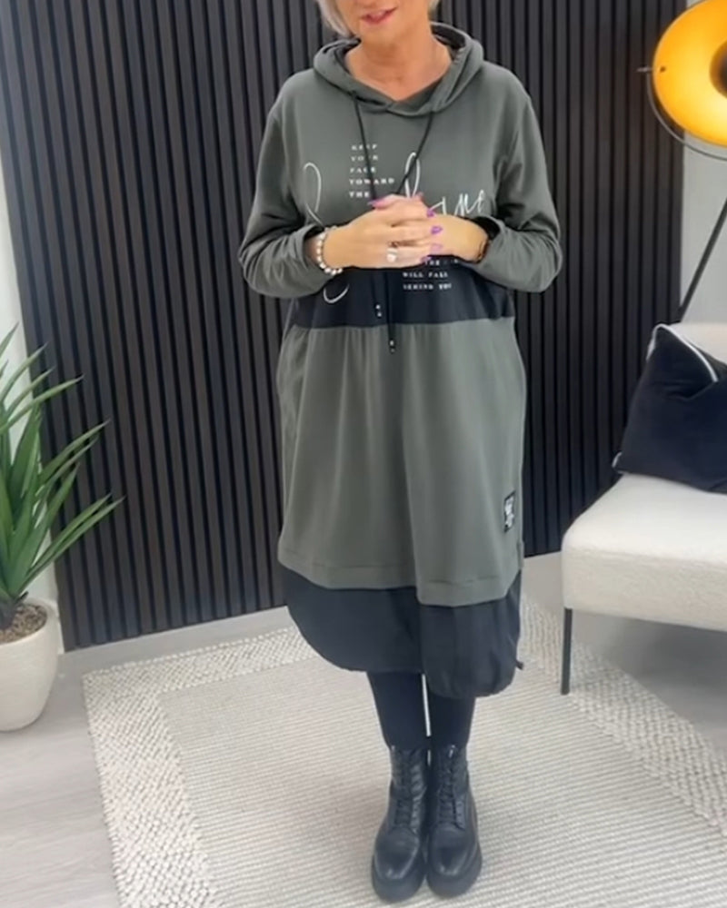 SEMBA - ROBE À CAPUCHE DÉCONTRACTÉE