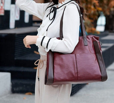 Danica - Élégant sac à main en cuir vintage pour dames