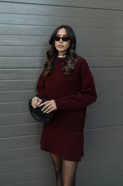 Hanna™ - Ensemble confortable avec pull et jupe