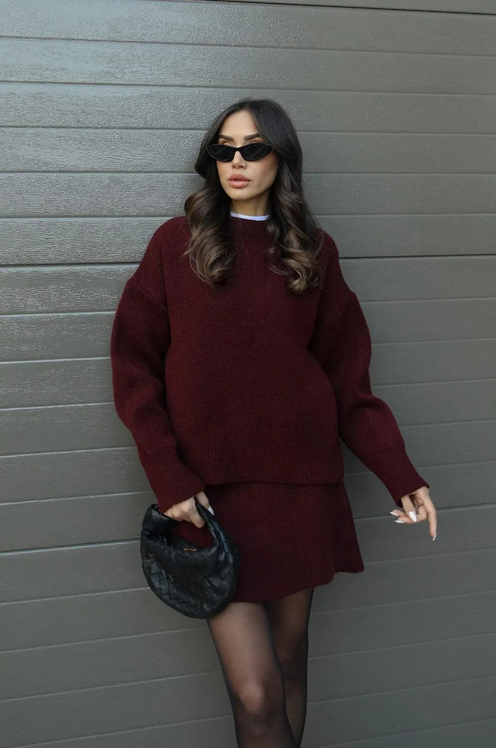 Hanna™ - Ensemble confortable avec pull et jupe