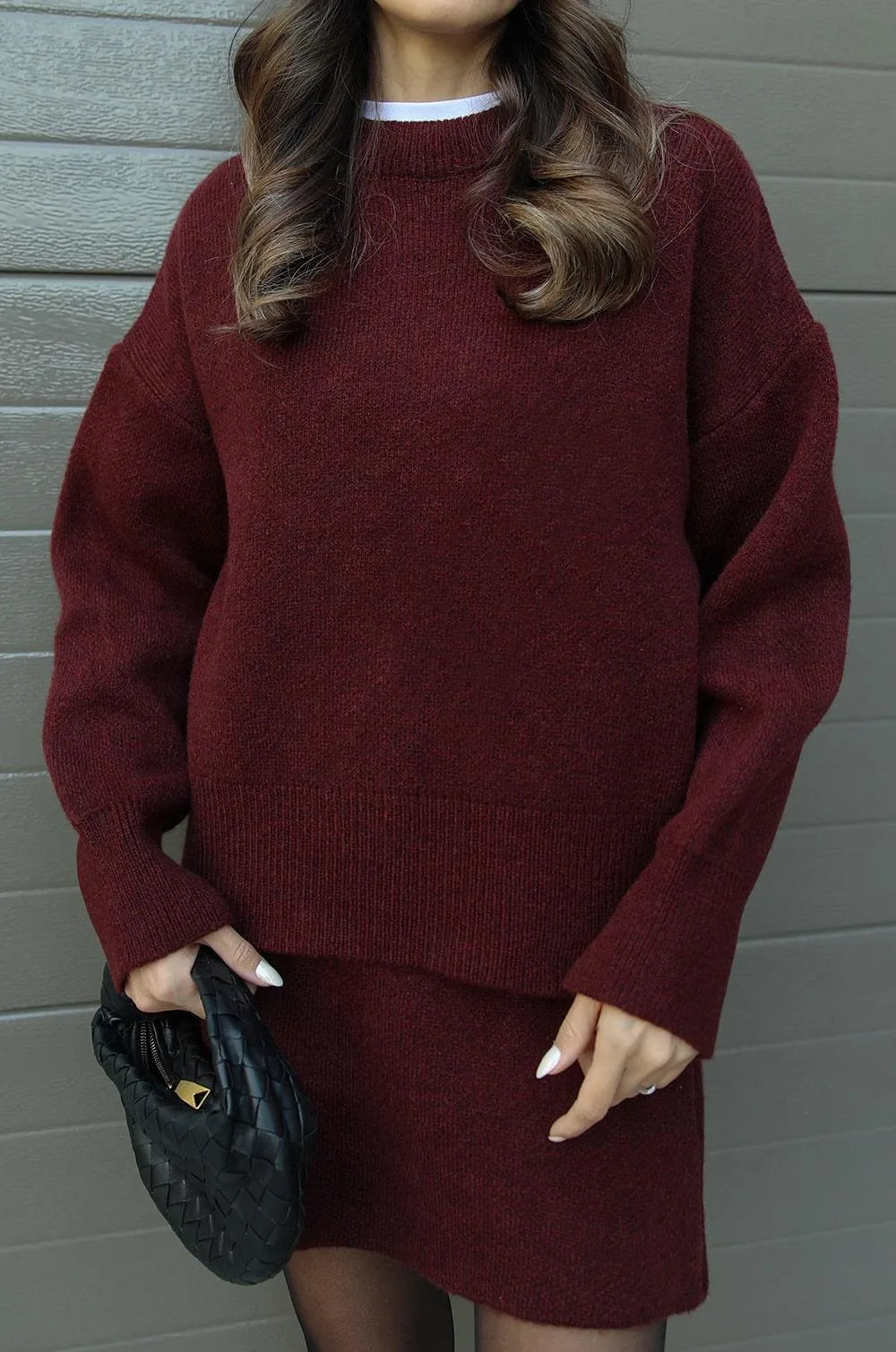 Hanna™ - Ensemble confortable avec pull et jupe