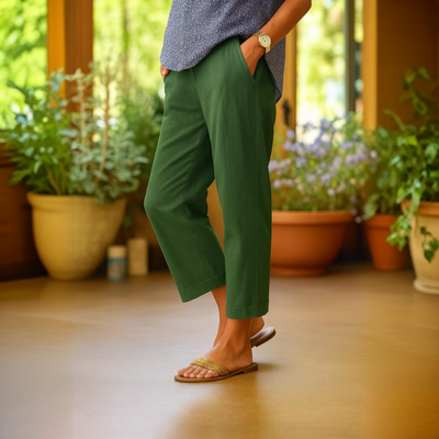 Morgane | Pantalon d'été en lin et coton