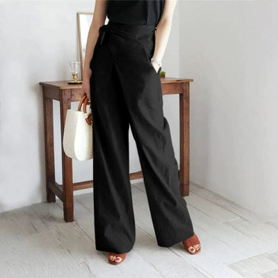 Elaine - Un pantalon enveloppant à taille haute pour un look chic