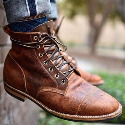 Bottes en Cuir Fabriquées à la Main