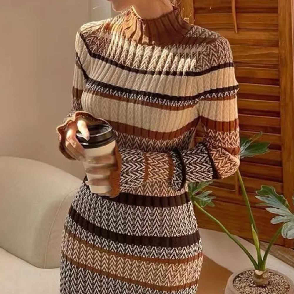 ARIA - Robe en Tricot Chaleureuse pour Femmes