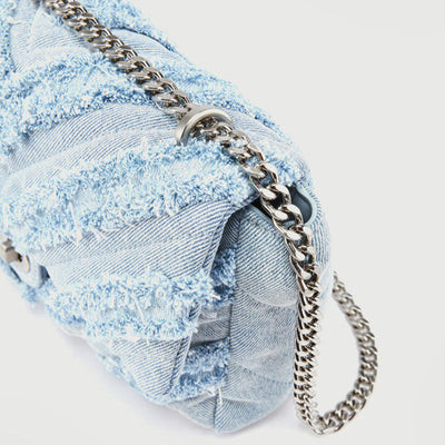 Sac à bandoulière en denim bleu clair pour femmes par Macy