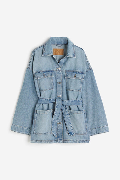 Veste en jean à nouer