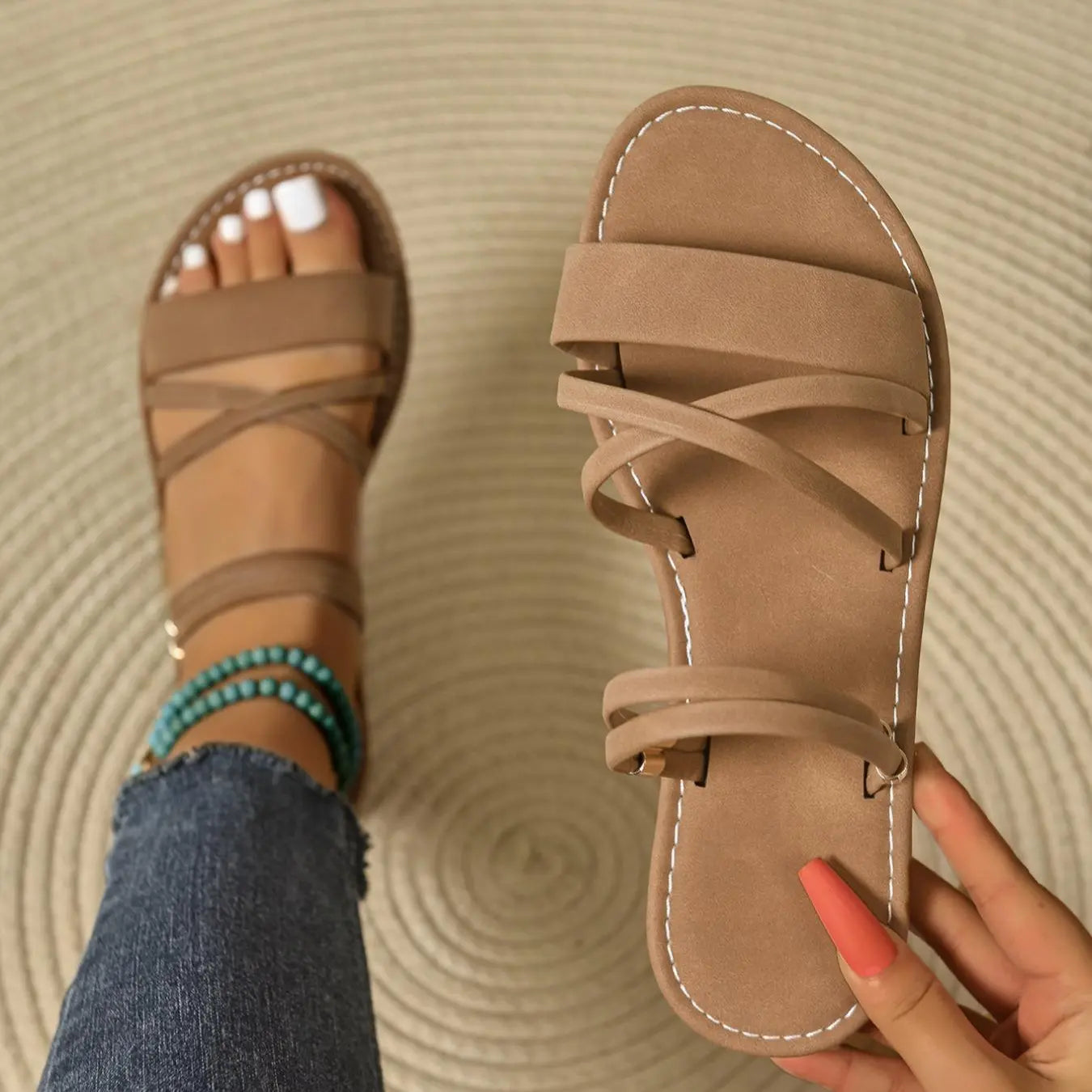 Lina | Sandales d'été confortables pour femmes | Pour soutien et stabilité