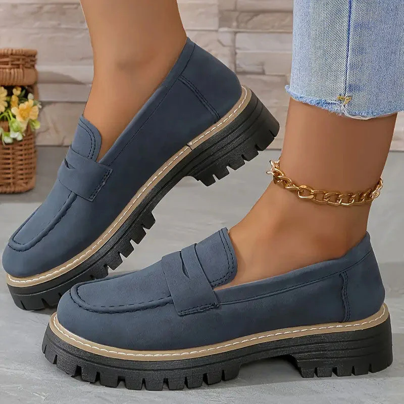 ⏳Temps limité 50% de réduction💥Mocassins confortables et épais pour femmes avec plateforme