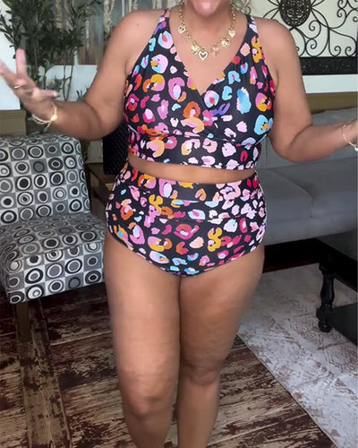 Bikini Sexy Imprimé Culotte Deux Pièces