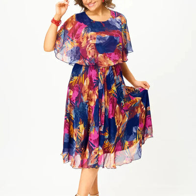Klair | Robe en chiffon grande taille, confortable et aérienne, parfaite pour l'été