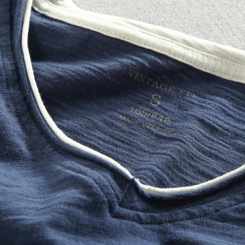 Langarm-T-Shirt aus Baumwolle Kaido