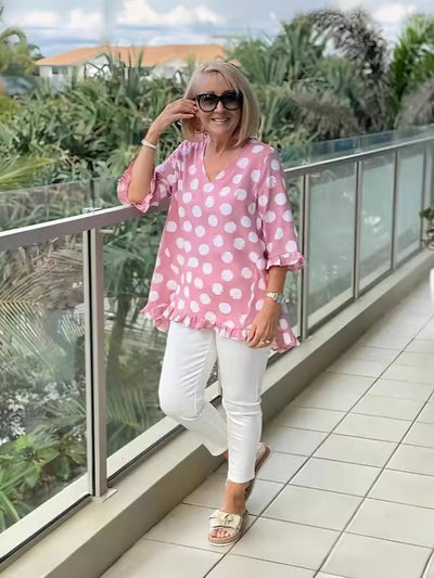 Lave™ | Blouse élégante à col en V