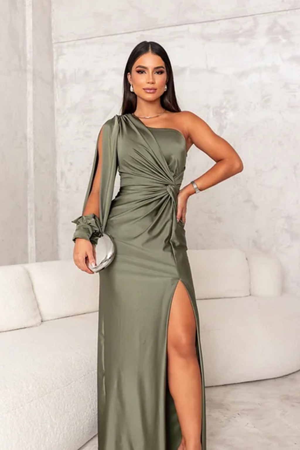Becca™ | Robe maxi élégante à une épaule