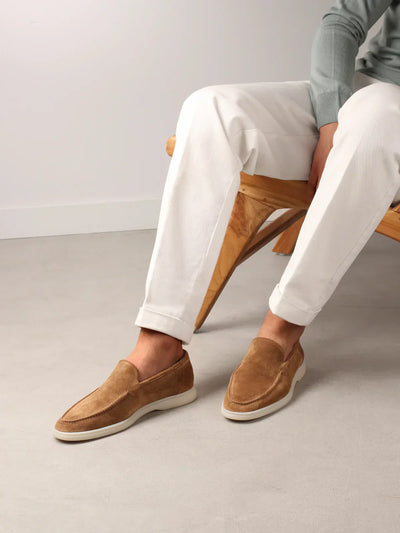 Lucenzo | Slip-on en daim - Casual & Comfortable - Chaussures pour hommes
