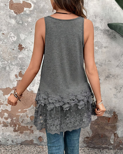 Tank Top Polyvalent Avec Dentelle