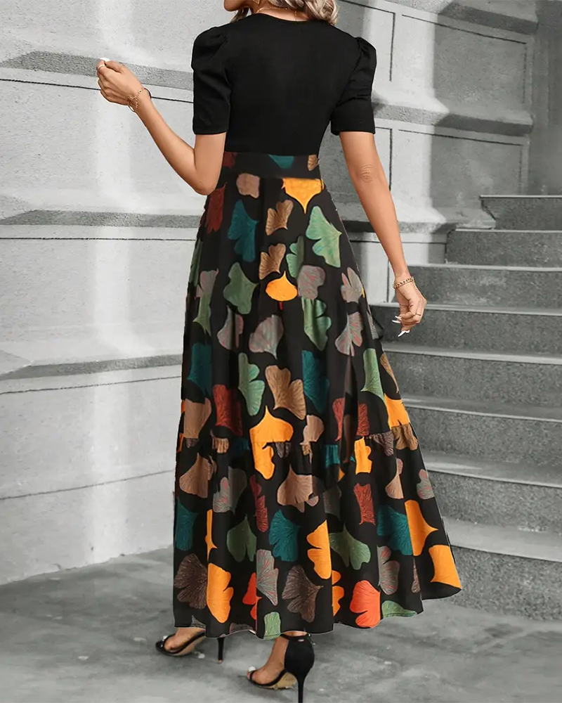 Robe Tendance Et Élégante Imprimée
