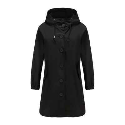 Lilac - Coupe-vent à capuche pour femmes, parfaitement imperméable et élégant
