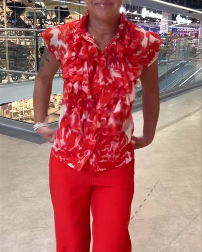 Chemise Mode Imprimé Col en V