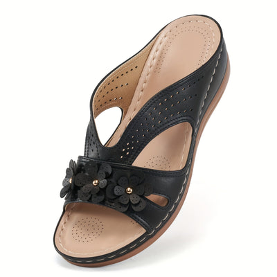 Morgane™ | Sandales Fleurie Orthopédique