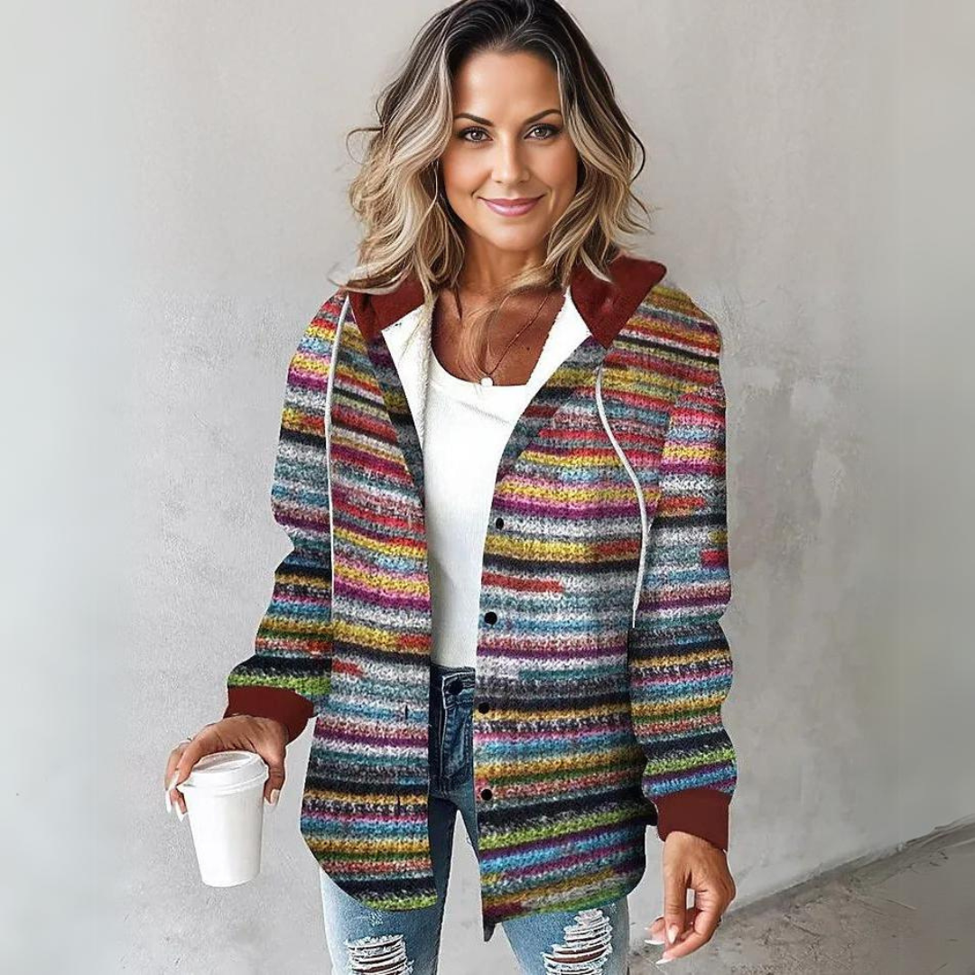 Aurora™ - Hoodie pour femmes avec boutons en laine