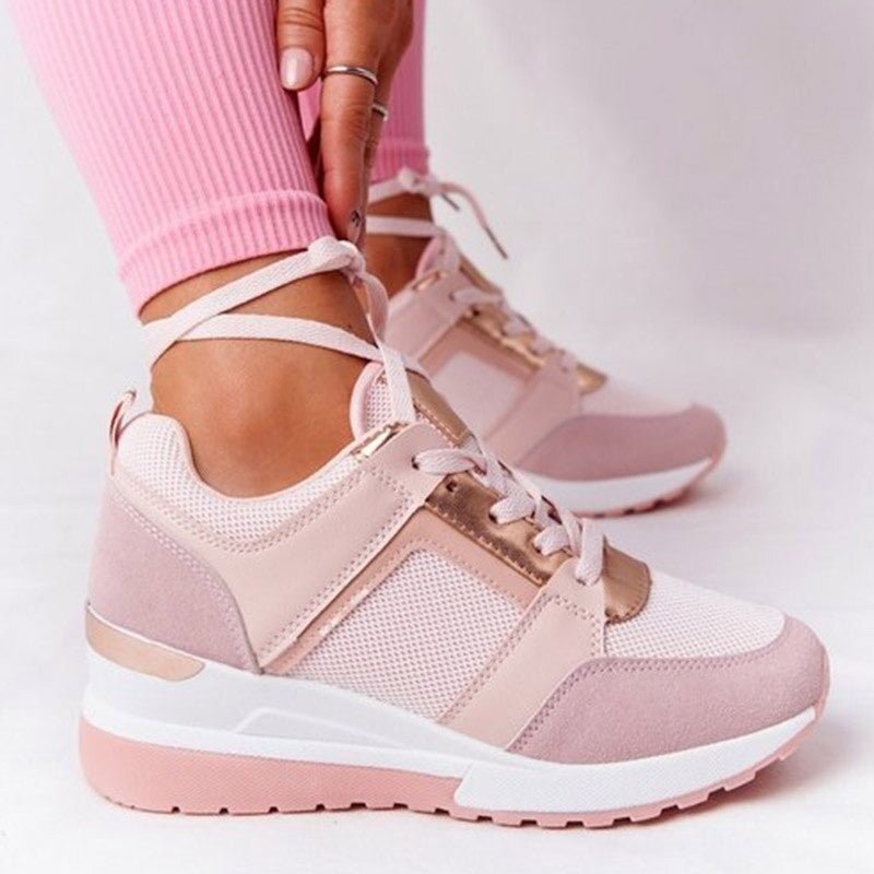 Sneakers Compensées | Perforées Chic | Confort Urbain