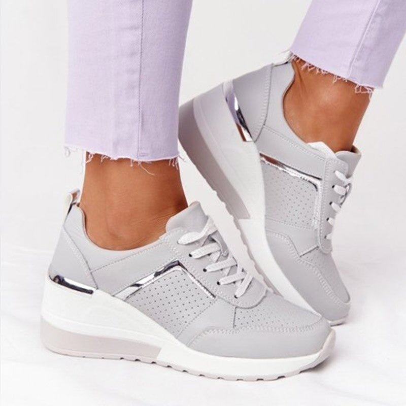 Sneakers Compensées | Perforées Chic | Confort Urbain