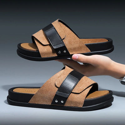 Sandales d'été en cuir pour hommes - Universal