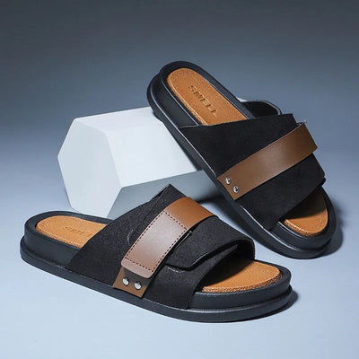 Sandales d'été en cuir pour hommes - Universal