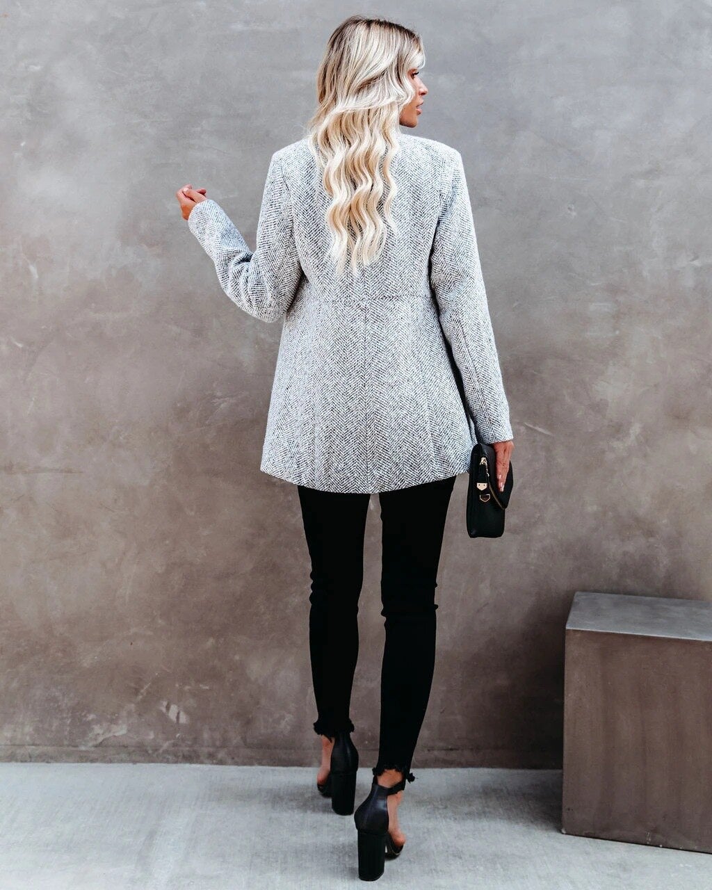 Livia - Blazer élégant en tweed pour un look parfait au printemps et à l'automne pour les femmes