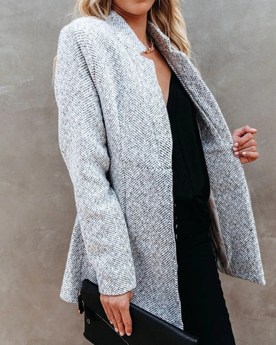 Livia - Blazer élégant en tweed pour un look parfait au printemps et à l'automne pour les femmes