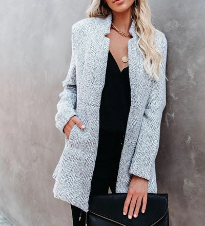 Livia - Blazer élégant en tweed pour un look parfait au printemps et à l'automne pour les femmes