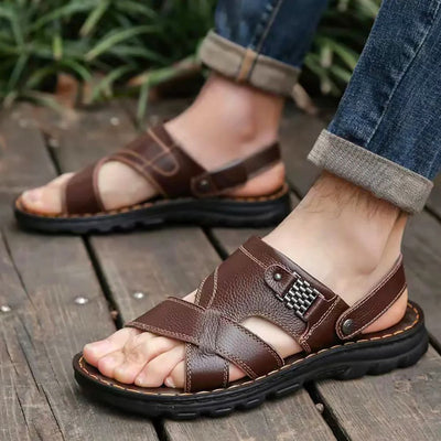 Sandales en cuir élégantes et confortables pour un été agréable - Tibor