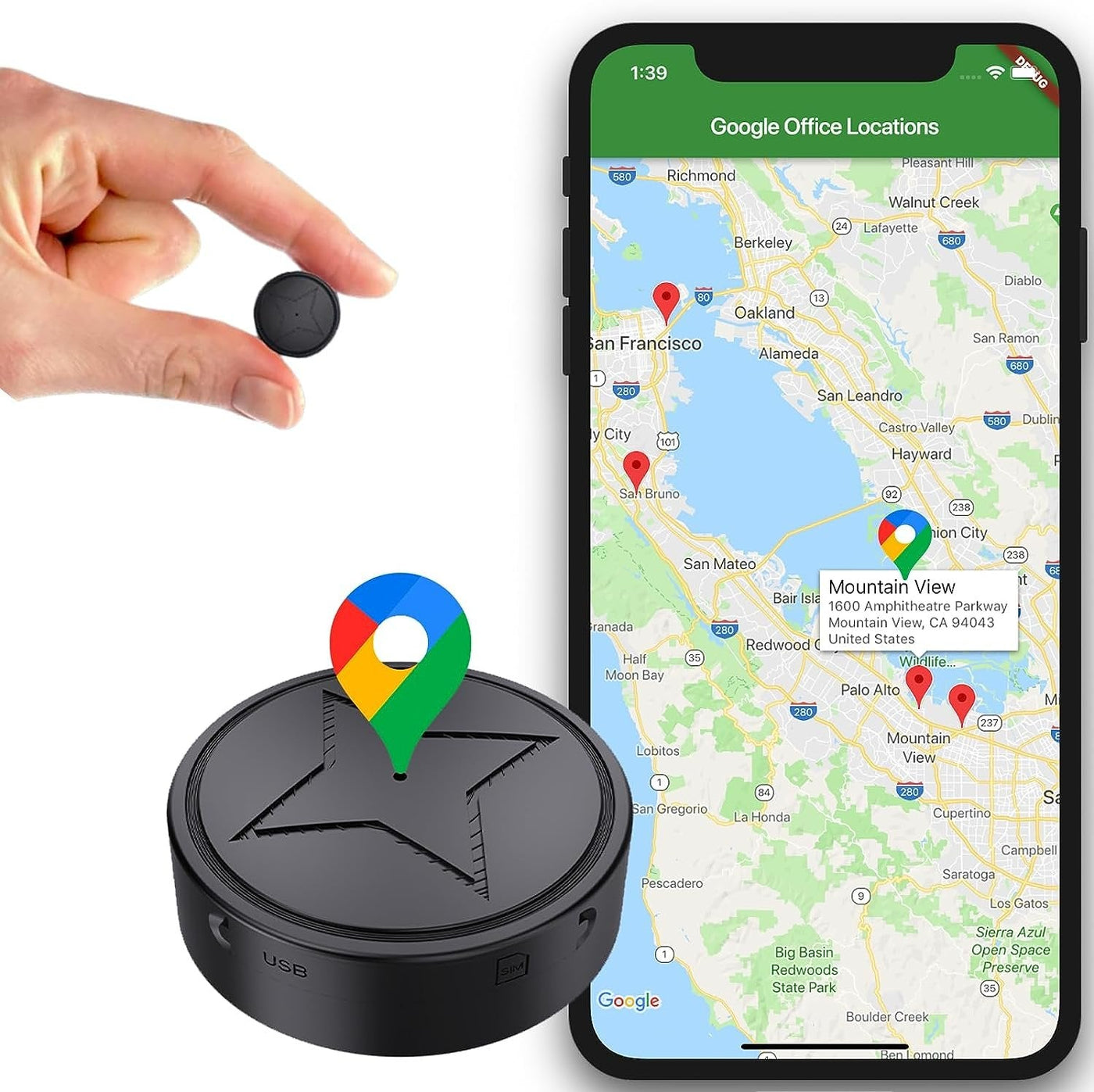 TrackFusion | Traceur GPS magnétique puissant - Compact et fiable