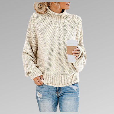 Pull Col Roulé | Maille Épaisse | Chaleur Vitaminée